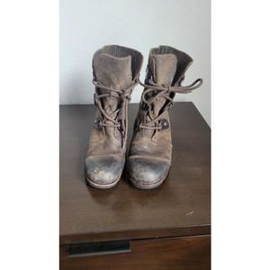 Women's Sorel Joan of Arctic Wedge Boots Size 7.5 Brown